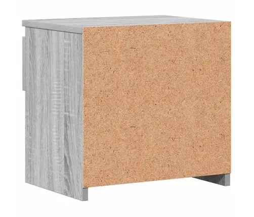 Naktsskapīši, 2 Gab., Pelēcīgi, 40X30X39 Cm, Inženierijas Koks Vidaxl