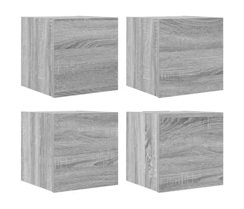 Seinale Paigaldatavad Telerikapid 4 Tk, 30,5X30X30 Cm