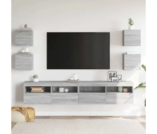 Seinale Paigaldatavad Telerikapid 4 Tk, 30,5X30X30 Cm