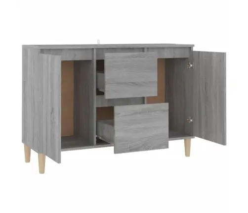 Kumode, Pelēka Ozolkoka, 101X35X70 Cm, Inženierijas Koks Vidaxl