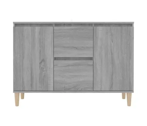 Kumode, Pelēka Ozolkoka, 101X35X70 Cm, Inženierijas Koks Vidaxl