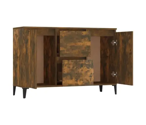 Šoninė Spintelė, Dūminio Ąžuolo Spalvos, 102X35X70cm Mediena