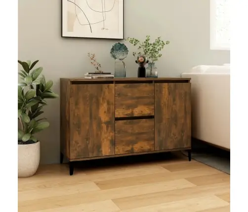 Šoninė Spintelė, Dūminio Ąžuolo Spalvos, 102X35X70cm Mediena