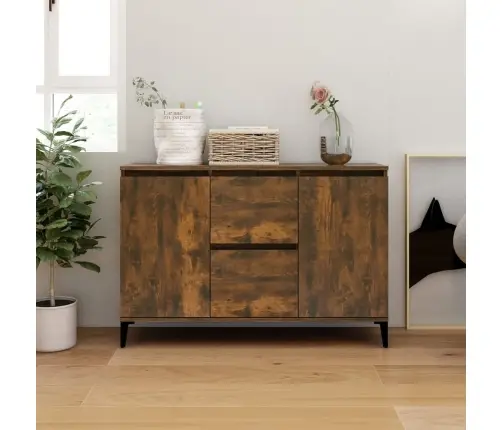 Šoninė Spintelė, Dūminio Ąžuolo Spalvos, 102X35X70cm Mediena