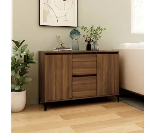 Kumode, Ozolkoka Krāsā, 104X35X70 Cm, Inženierijas Koks Vidaxl