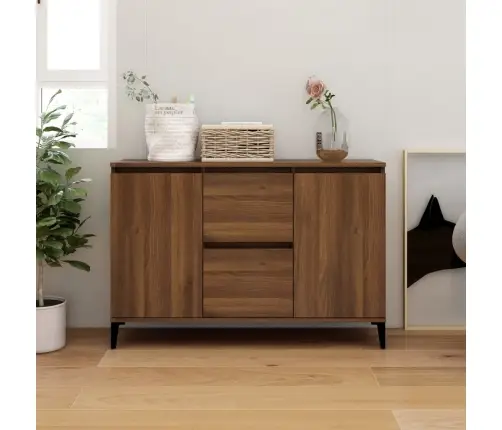 Kumode, Ozolkoka Krāsā, 104X35X70 Cm, Inženierijas Koks Vidaxl