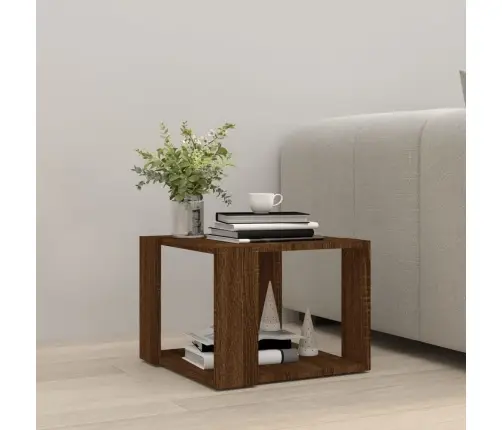 Kavos Staliukas, Rudas Ąžuolo, 40X40X30cm Apdirbta Mediena
