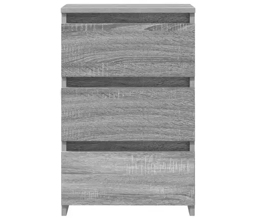 Naktinės Spintelės, 2Vnt., Pilkos, 40X35X62,5cm Mediena Naktinės Spintelės, 2Vnt., Pilkos, 40X35X62,5cm Mediena