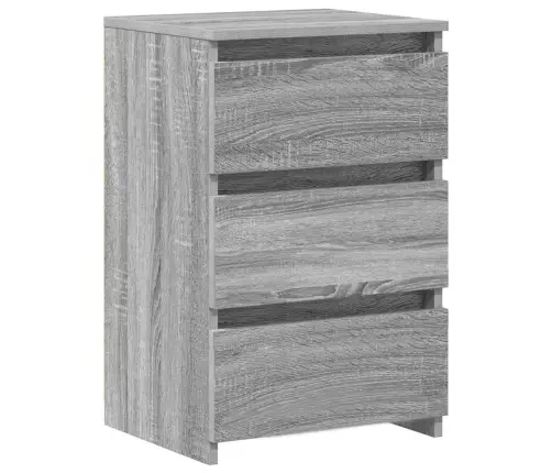 Naktinės Spintelės, 2Vnt., Pilkos, 40X35X62,5cm Mediena Naktinės Spintelės, 2Vnt., Pilkos, 40X35X62,5cm Mediena