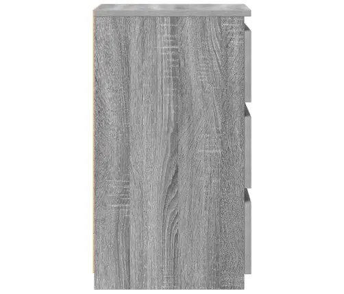 Naktinės Spintelės, 2Vnt., Pilkos, 40X35X62,5cm Mediena Naktinės Spintelės, 2Vnt., Pilkos, 40X35X62,5cm Mediena