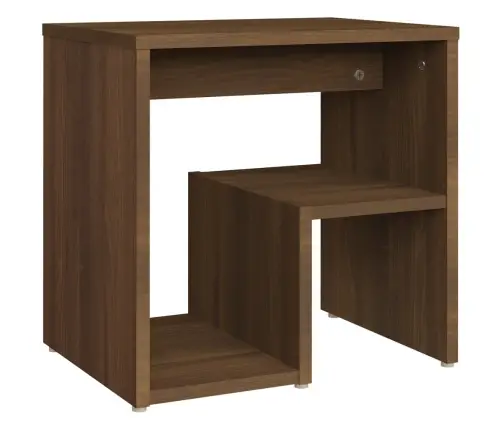 Naktinės Spintelės, 2Vnt., Rudos Ąžuolo, 40X30X40cm Mediena Naktinės Spintelės, 2Vnt., Rudos Ąžuolo, 40X30X40cm Mediena