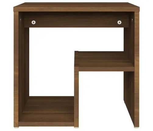 Naktinės Spintelės, 2Vnt., Rudos Ąžuolo, 40X30X40cm Mediena Naktinės Spintelės, 2Vnt., Rudos Ąžuolo, 40X30X40cm Mediena