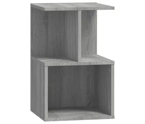 Naktinė Spintelė, Pilka Ąžuolo, 35X35X55cm Apdirbta Mediena