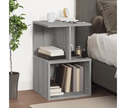 Naktsgaldiņi, 2 Gab., Pelēcīgi, 35X35X55 Cm, Inženierijas Koks Vidaxl