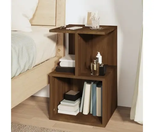 Naktsgaldiņš, Brūna Ozola, 35X35X55 Cm, Inženierijas Koks Vidaxl Naktsgaldiņš, Brūna Ozola, 35X35X55 Cm, Inženierijas Koks Vidaxl