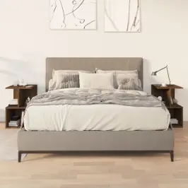 Naktinės Spintelės, 2Vnt., Rudos Ąžuolo, 35X35X55cm Mediena