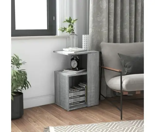 Galdiņš, Pelēcīga Ozola Krāsa, 36X30X56 Cm, Inženierijas Koks Vidaxl