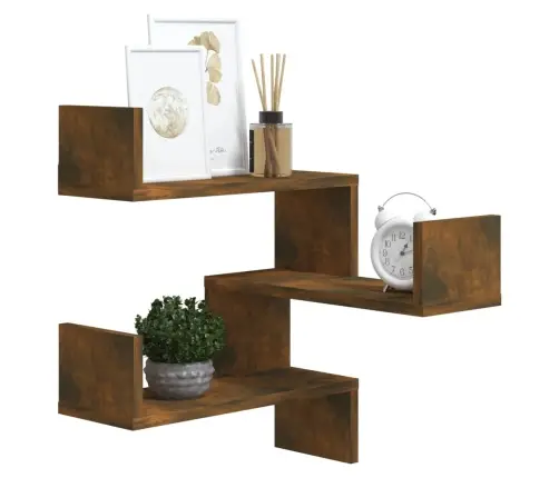 Sienas Stūra Plaukts, Ozolkoka, 40X40X50 Cm, Inženierijas Koks Vidaxl