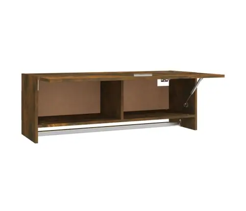 Drabužių Spinta, Dūminio Ąžuolo Spalvos, 100X32,5X35cm Mediena