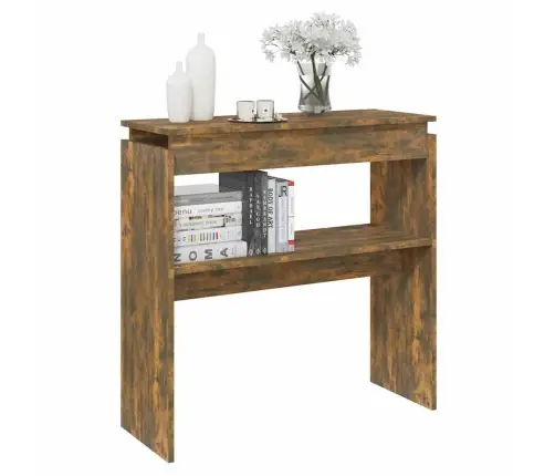Konsoollaud, Suitsutatud Tamm, 80X30X80 cm Tehispuit Konsoollaud, Suitsutatud Tamm, 80X30X80 cm Tehispuit