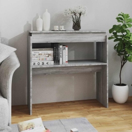 Konsoles Galds, Pelēka Ozolkoka, 80X30X80 Cm, Inženierijas Koks Vidaxl