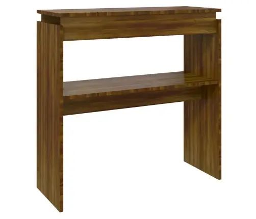 Konsolinis Staliukas, Rudas Ąžuolo, 80X30X80cm Mediena