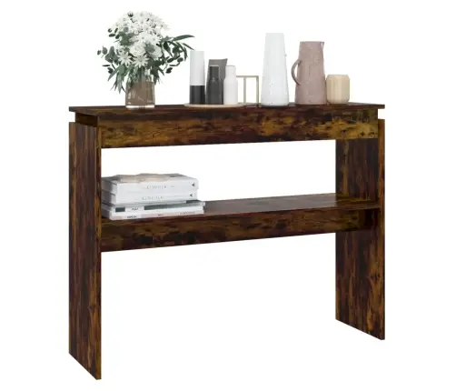 Konsoles Galds, Dūmakaina Ozola, 102X30X80Cm, Inženierijas Koks Vidaxl