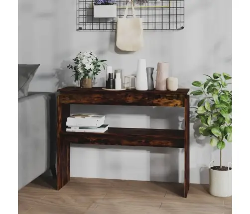 Konsoles Galds, Dūmakaina Ozola, 102X30X80Cm, Inženierijas Koks Vidaxl