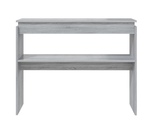 Konsoles Galds, Pelēka Ozolkoka, 102X30X80Cm, Inženierijas Koks Vidaxl