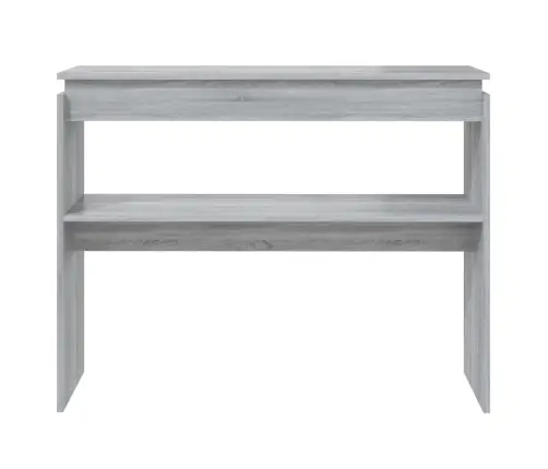 Konsoles Galds, Pelēka Ozolkoka, 102X30X80Cm, Inženierijas Koks Vidaxl