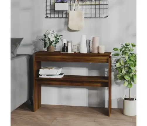 Konsules Galdiņš, Brūna Ozola, 102X30X80Cm, Inženierijas Koks Vidaxl Konsules Galdiņš, Brūna Ozola, 102X30X80Cm, Inženierijas Koks Vidaxl