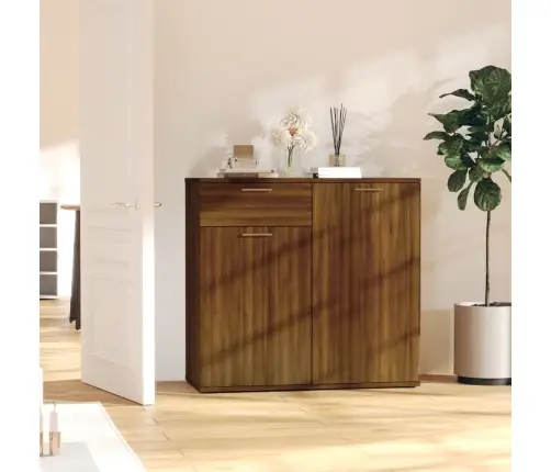 Šoninė Spintelė, Rudos Ąžuolo Spalvos, 80X36X75cm Mediena