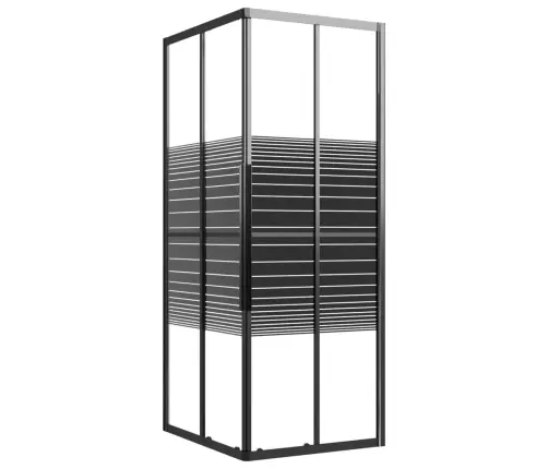 Dušo Kabina, Juodos Spalvos, 80X70X180cm Esg, Dryžuota
