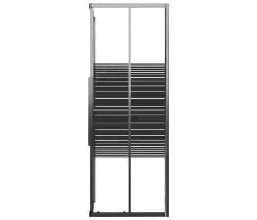 Dušas Kabīne, Svītraina, 80X80X180 Cm, Esg, Melna Vidaxl