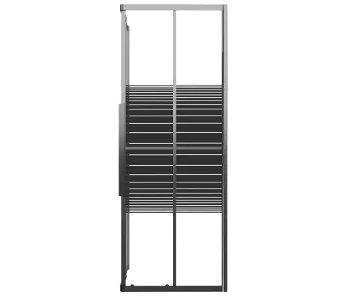 Dušo Kabina, Juodos Spalvos, 90X70X180cm Esg, Dryžuota