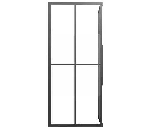 Dušikabiin, Poolmatt Esg-Klaas, 80X70X180 cm Must