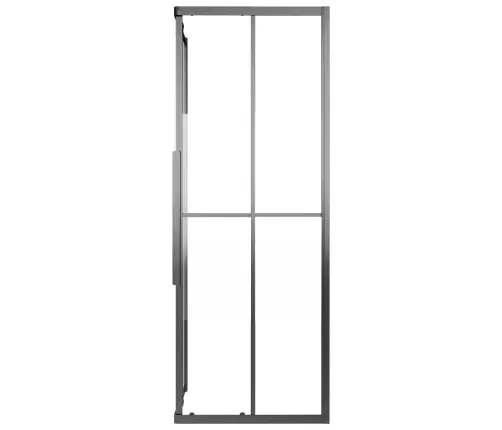 Dušikabiin, Poolmatt Esg-Klaas, 80X70X180 cm Must