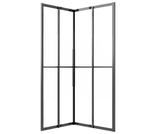 Dušikabiin, Poolmatt Esg-Klaas, 80X70X180 cm Must