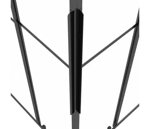 Dušikabiin, Poolmatt Esg-Klaas, 80X70X180 cm Must