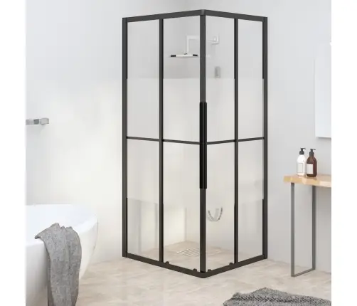 Dušikabiin, Poolmatt Esg-Klaas, 80X70X180 cm Must