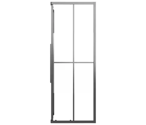 Dušas Kabīne, Daļēji Matēts Esg Stikls, 80X80X180 Cm, Melna Vidaxl