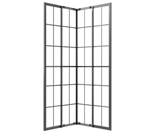 Dušas Kabīne, Matēts Esg Stikls, 70X70X180 Cm, Melna Vidaxl