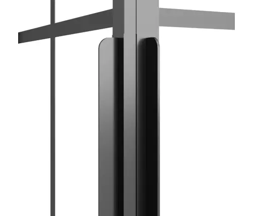 Dušas Kabīne, Matēts Esg Stikls, 70X70X180 Cm, Melna Vidaxl