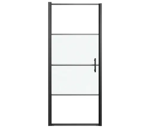 Dušinurga Uks, 81 X 195 cm Poolmatt Karastatud Klaas, Must