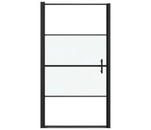 Dušinurga Uks, 100 X 178 cm Poolmatt Karastatud Klaas, Must