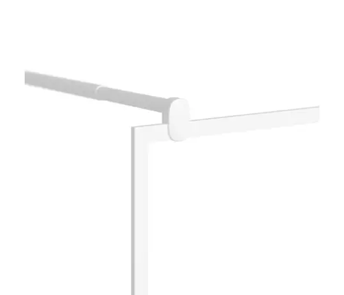 Dušas Siena, 115X195 Cm, Esg Stikls, Balta Vidaxl