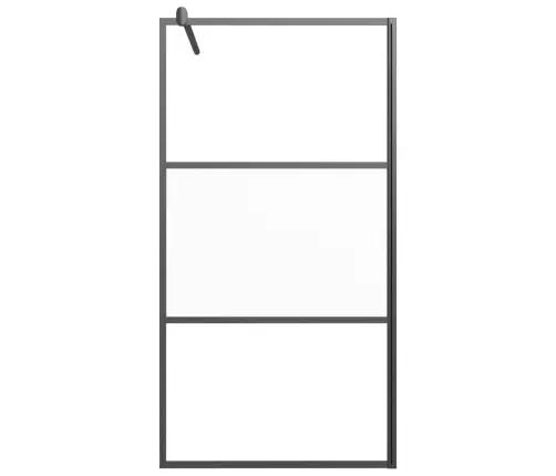 Dušo Sienelė, Juoda, 100X195cm Esg Stiklas, Pusiau Matinė