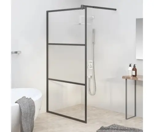 Dušo Sienelė, Juoda, 100X195cm Esg Stiklas, Pusiau Matinė