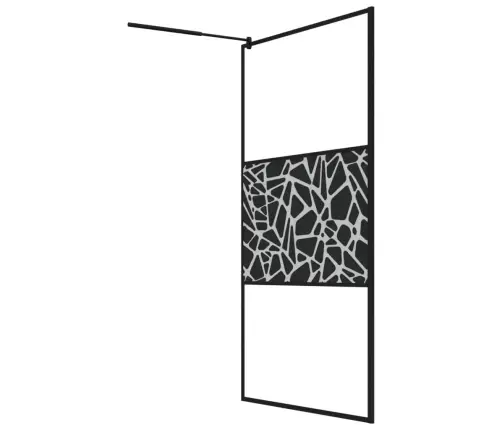 Dušinurga Sein, 115 X 195 Cm Esg-Klaas Kividisainiga, Must