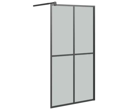 Dušas Siena, 100X195 Cm, Tumšs Rūdītais Stikls Vidaxl